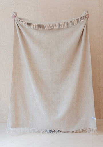 TBCo - Recycled Wool Waffle Blanket - Camel