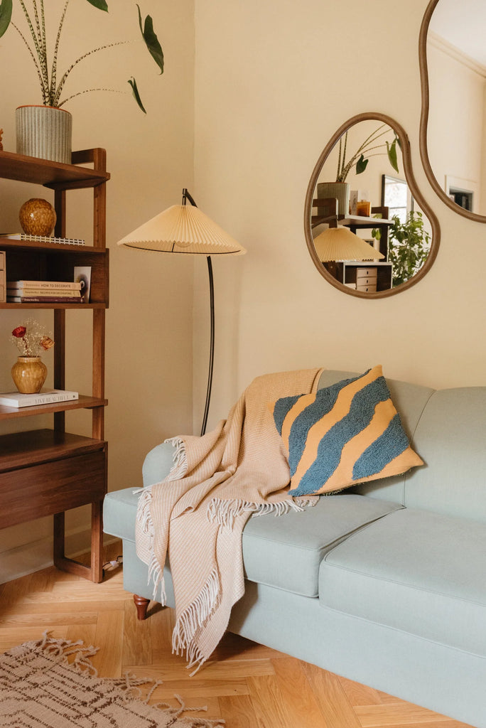 TBCo - Recycled Wool Blanket in Neutral Waffle -