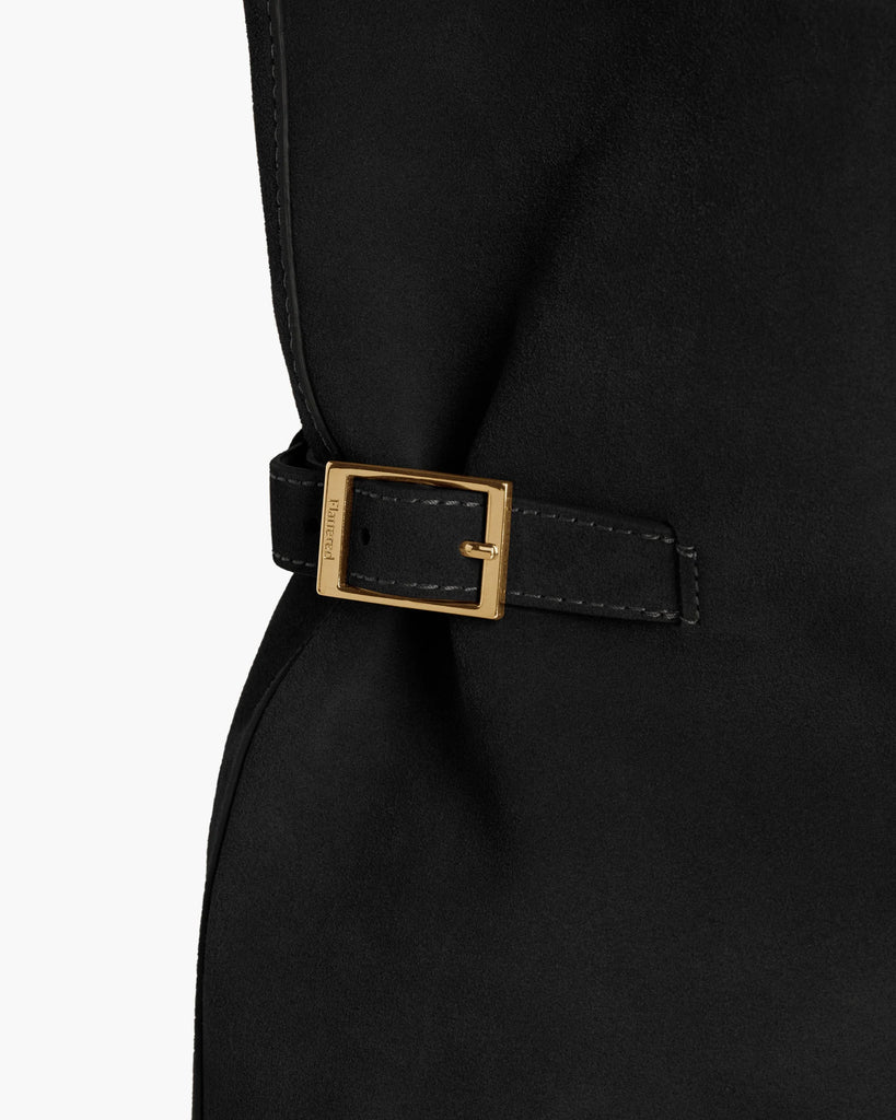 Flattered - Lesley Tote Bag – Black Suede -