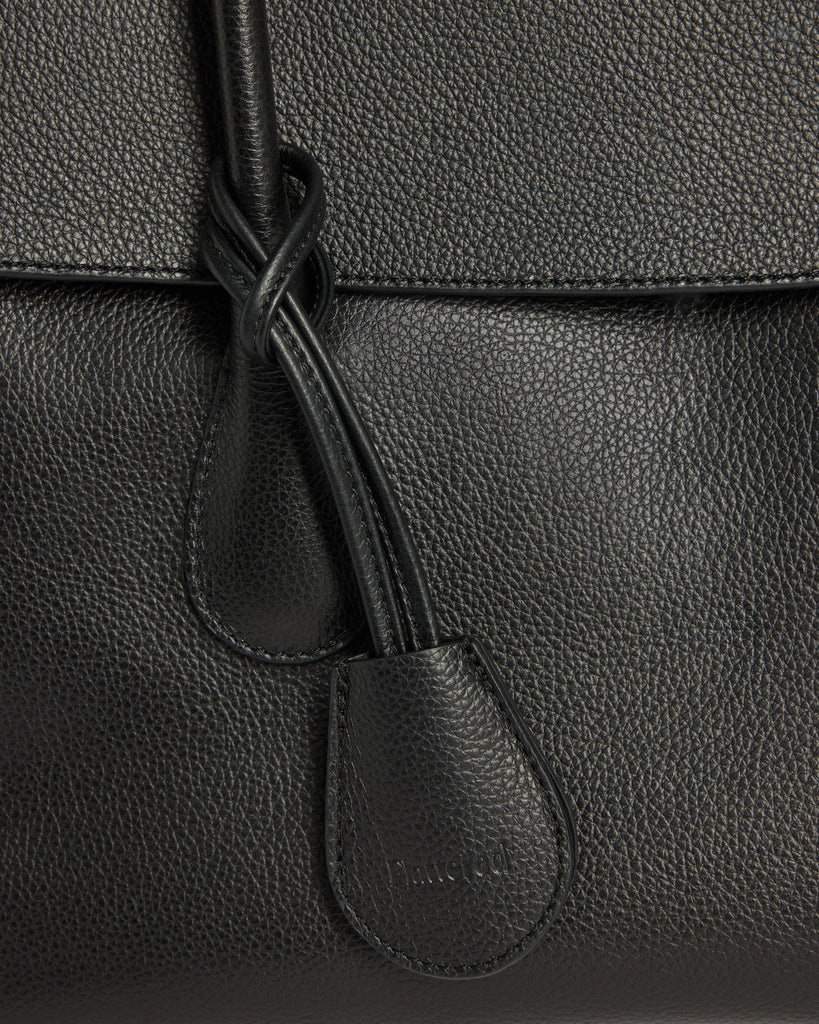 Flattered - Lydia Tote Bag – Grained Leather Black -