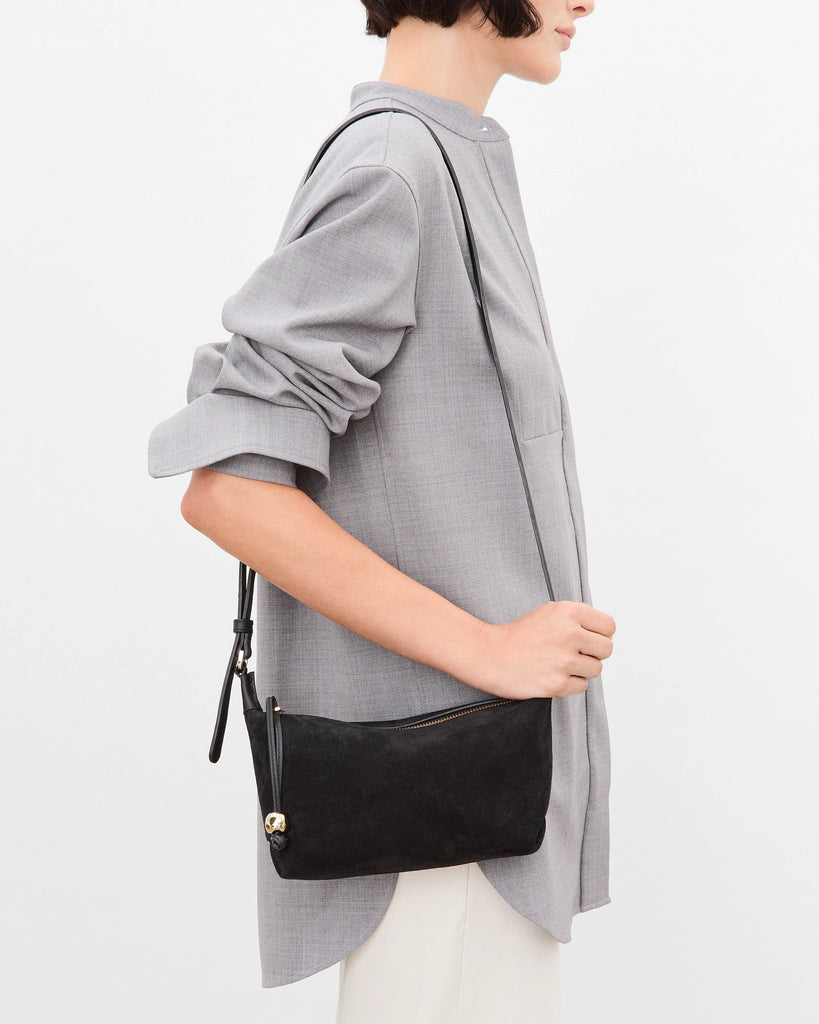 Flattered - Ru Crossbody Bag – Suede Black -