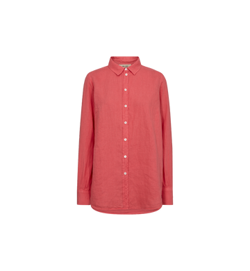 Mos Mosh - Karli Linen Shirt - Cayenne