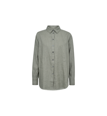 Mos Mosh - Karli Linen Shirt - Shadow
