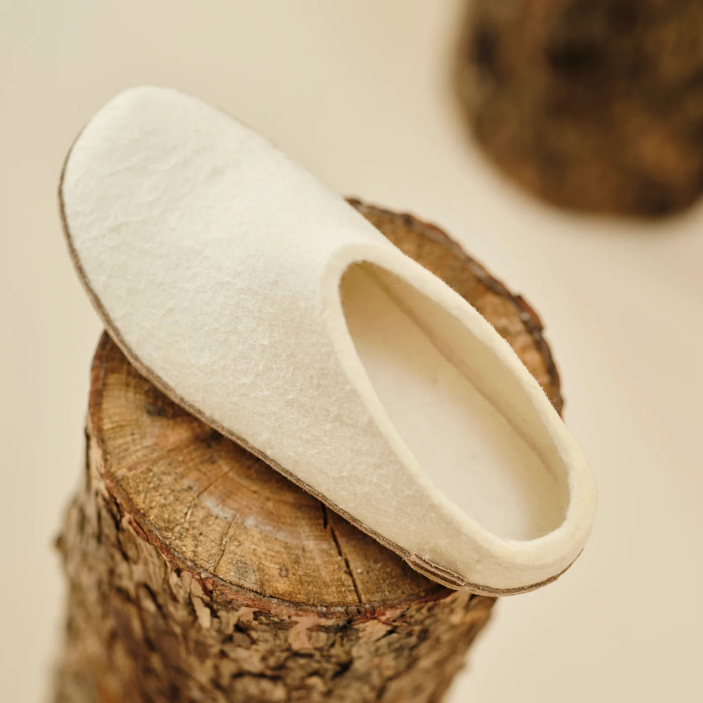 Glerups - Slip-On Leather Slipper - White