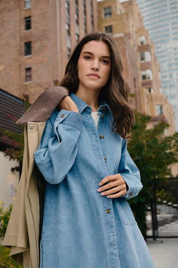 Soaked in Luxury - Annabeth Denim Shirt -