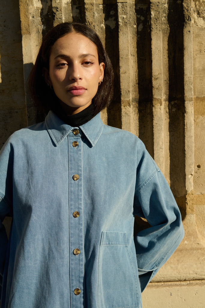 Soaked in Luxury - Annabeth Denim Shirt -