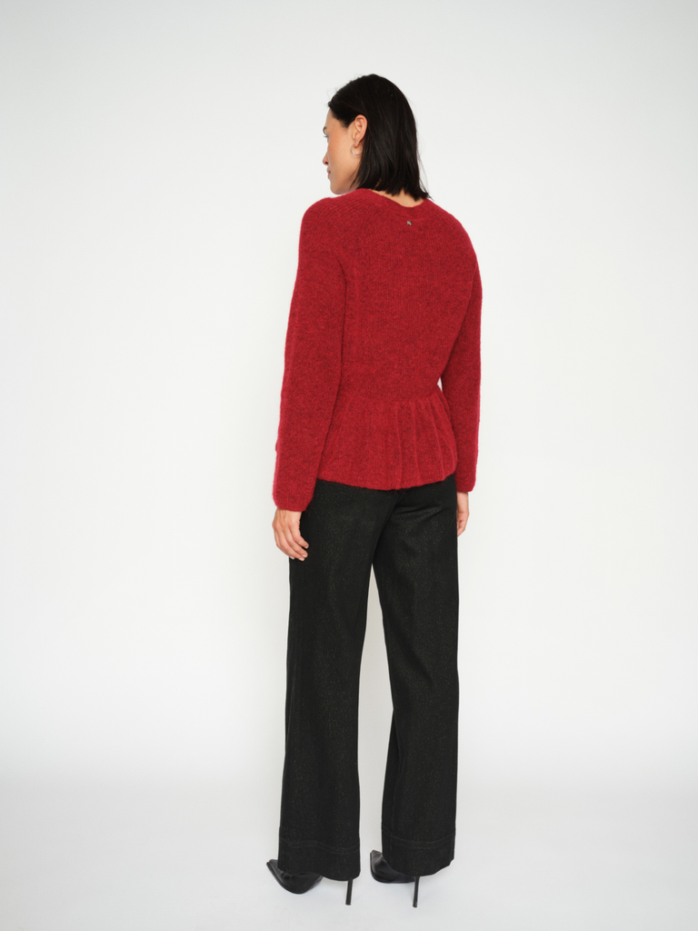 Mos Mosh - Thora O-Neck Frill Knit -