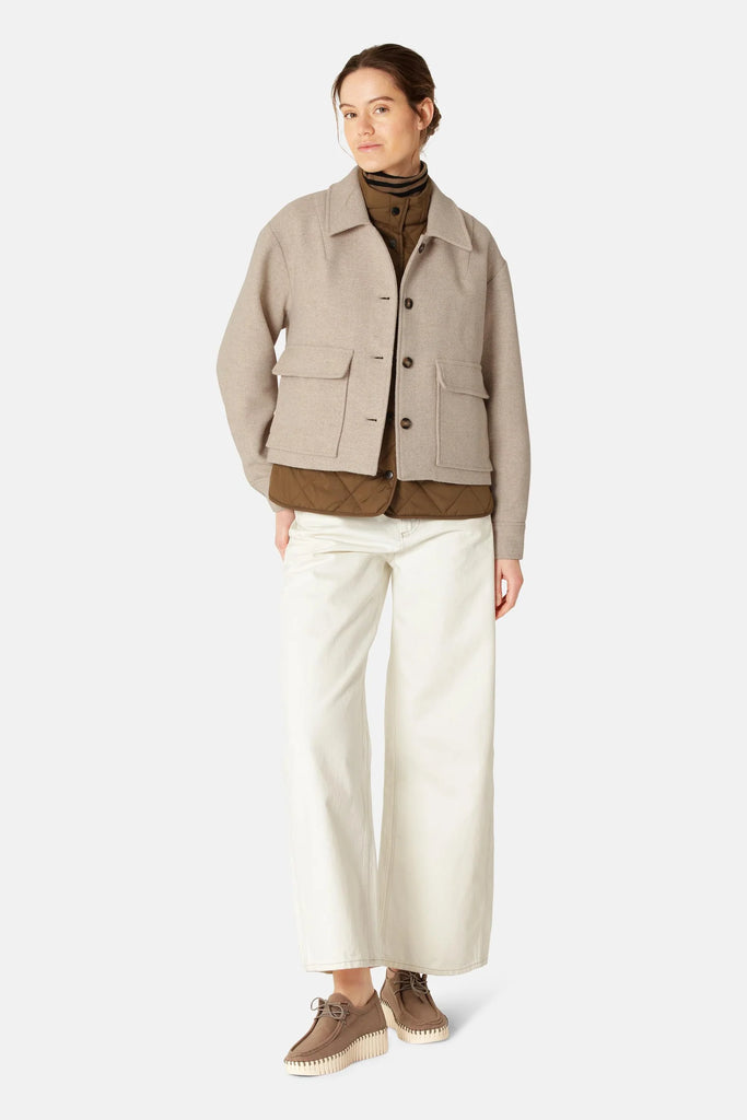 Ilse Jacobsen - Short Buttoned Jacket - Wheat