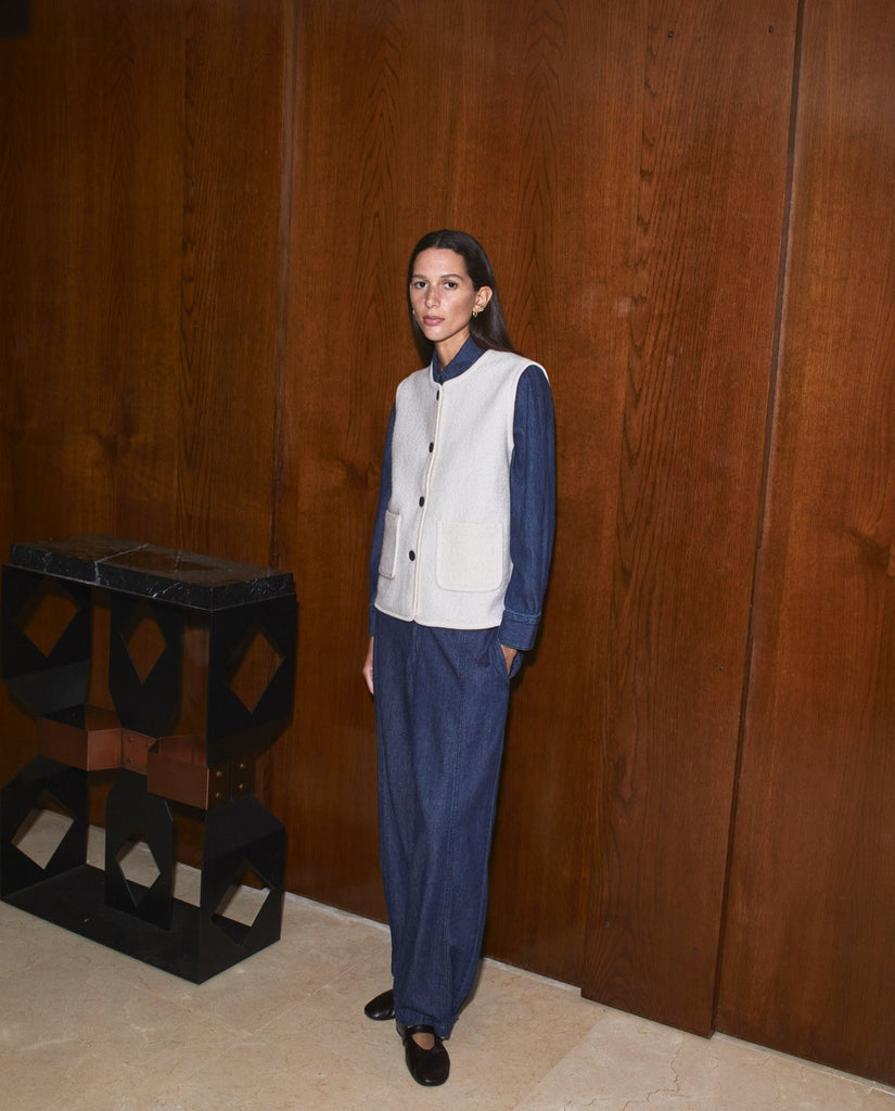 Yerse - Boiled Wool Vest -