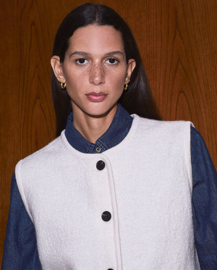 Yerse - Boiled Wool Vest -