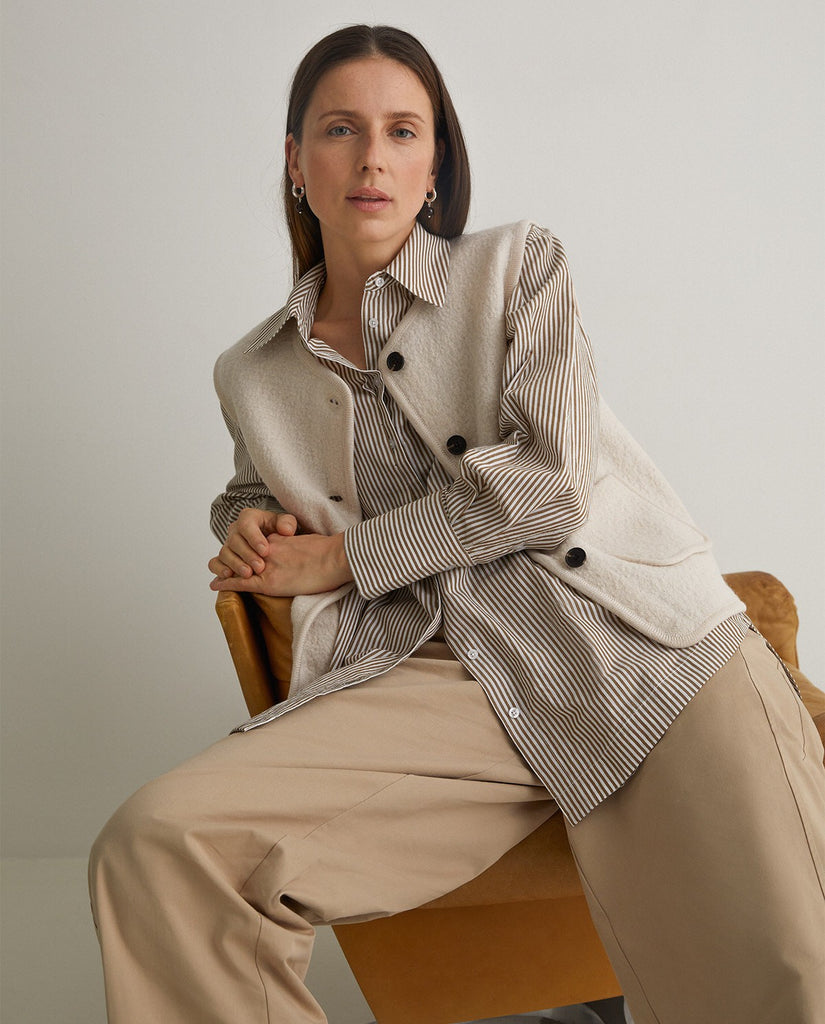 Yerse - Boiled Wool Vest -