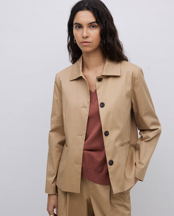 Yerse - Rain Jacket - Camel