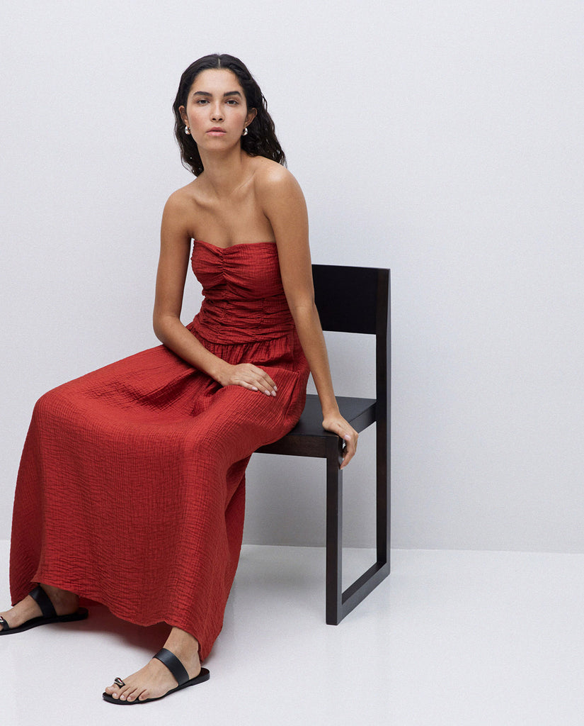 Yerse - Long Draped Dress -