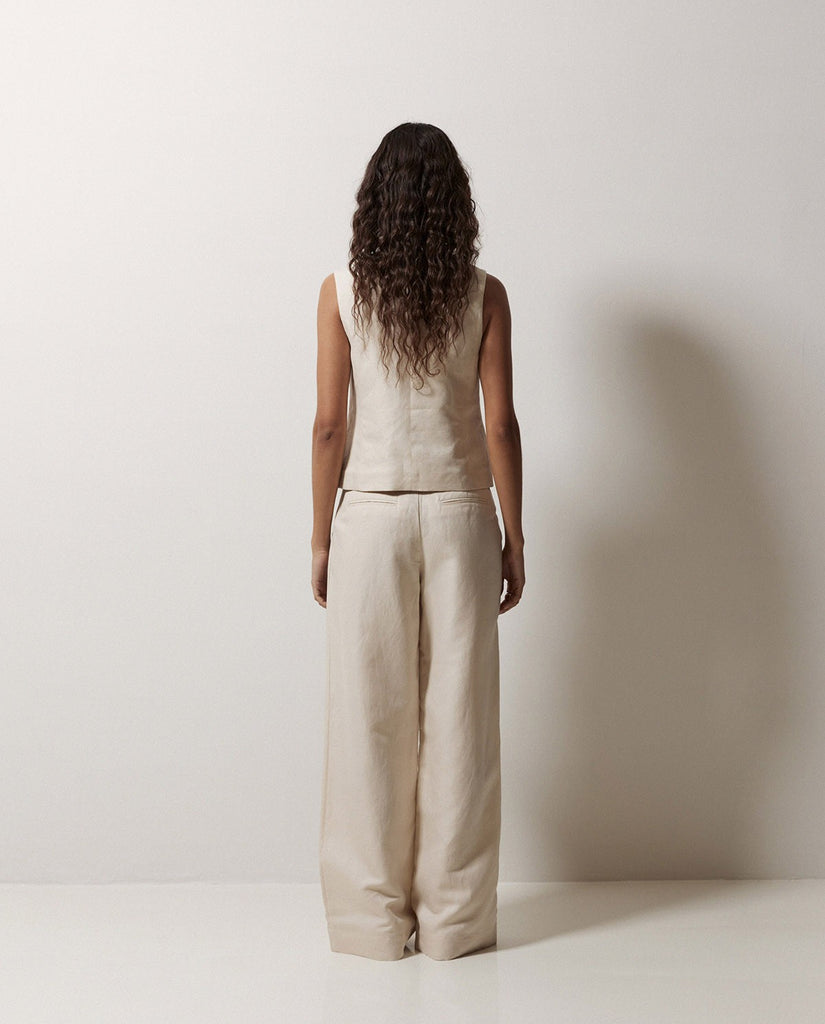 Yerse - Linen Blend Vest -