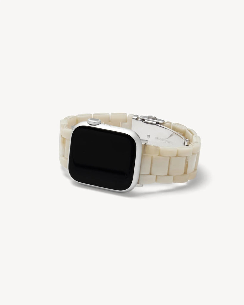 Machete - Apple Watch Band in Alabaster with Black Hardware -