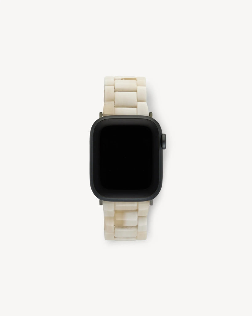 Machete - Apple Watch Band in Alabaster with Black Hardware -