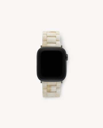 Machete - Apple Watch Band in Alabaster with Black Hardware -