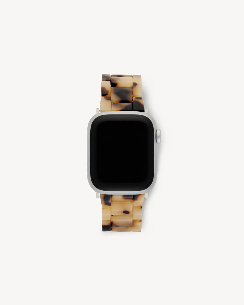 Machete - Apple Watch Band in Blonde Tortoise with Silver Hardware -