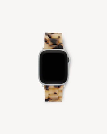 Machete - Apple Watch Band in Blonde Tortoise with Silver Hardware -