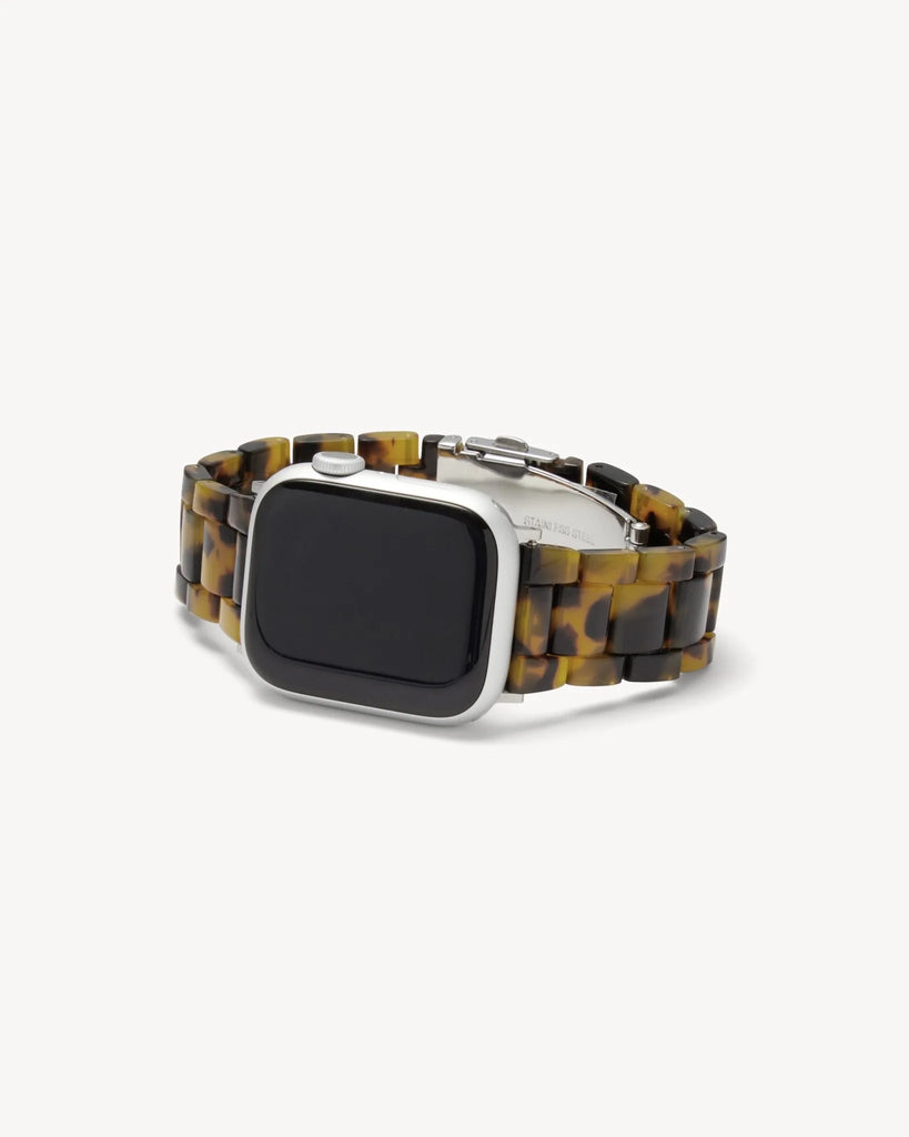 Machete - Apple Watch Band in Classic Tortoise with Silver Hardware -