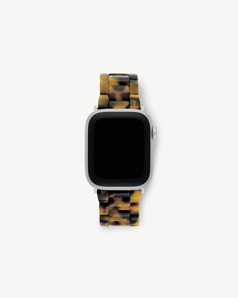 Machete - Apple Watch Band in Classic Tortoise with Silver Hardware -
