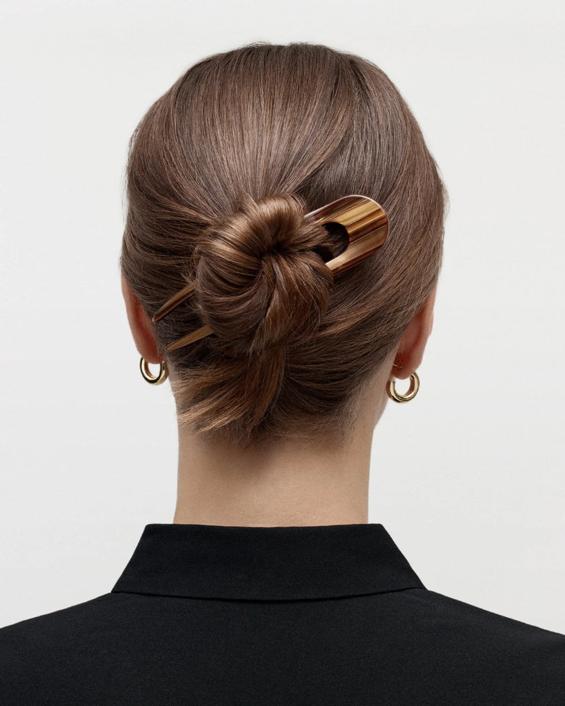 Machete - French Hair Pin in Tiger's Eye -
