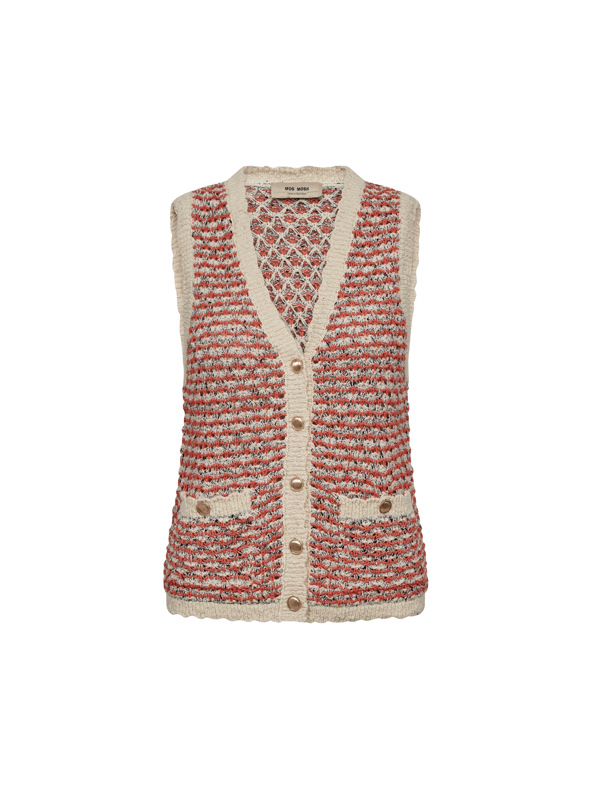 トップス MacMahon Knitting Mills LINE VEST Miah Knit Vest – Another Shop