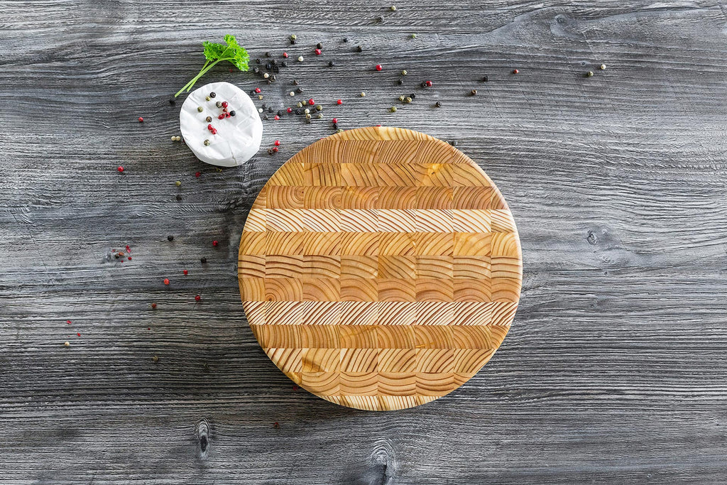 Larch Wood Canada - Round Cheese Board -