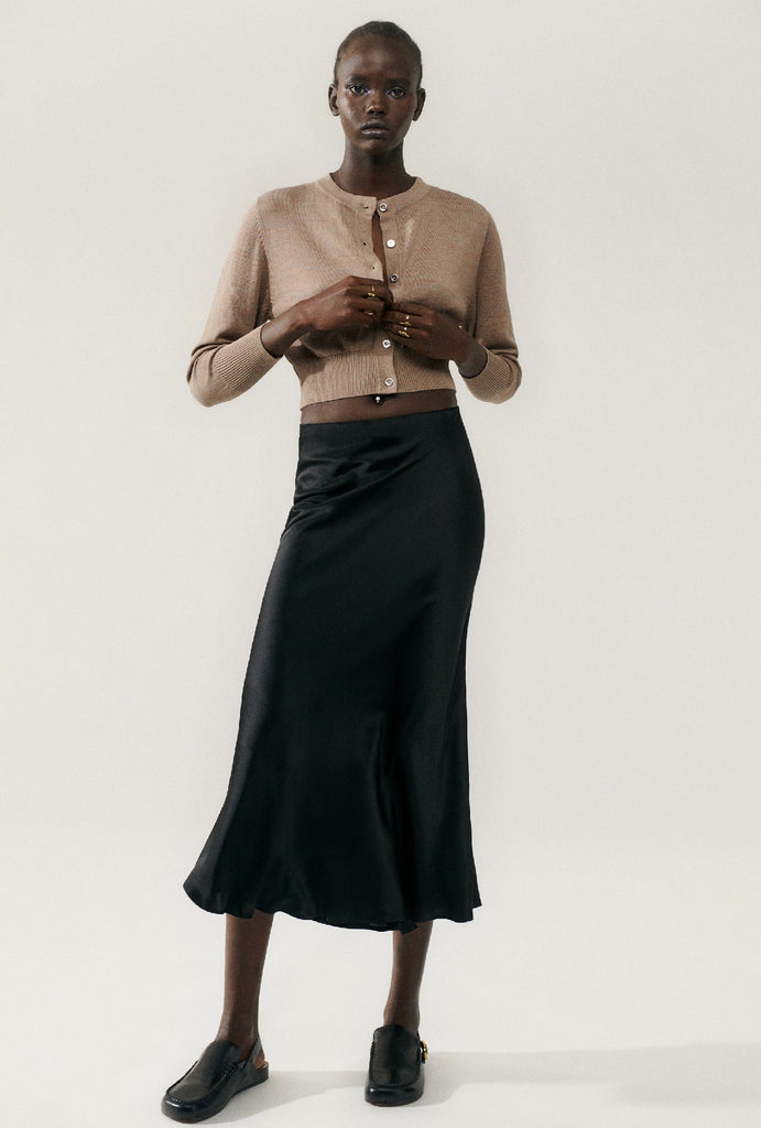 Silk Laundry - Long Bias Cut Skirt -