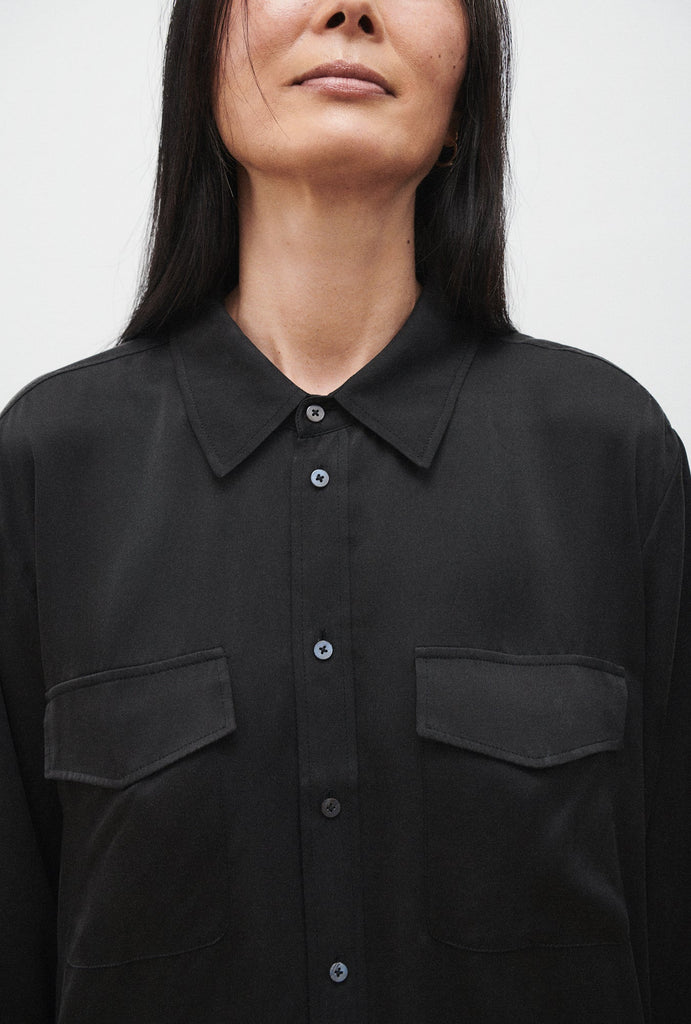 Silk Laundry - Boyfriend Silk Shirt -