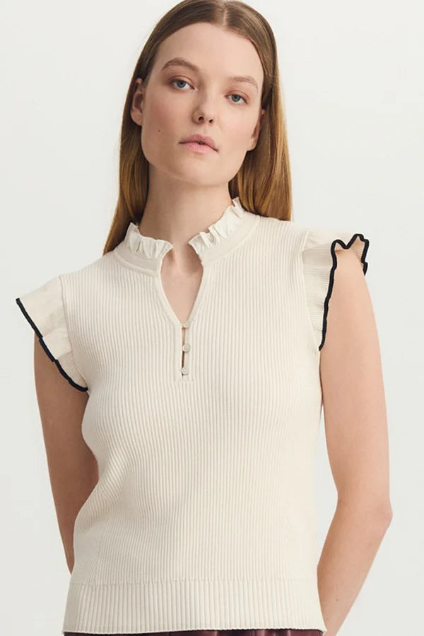 Melissa Nepton - Ivey Sweater - Cream Navy