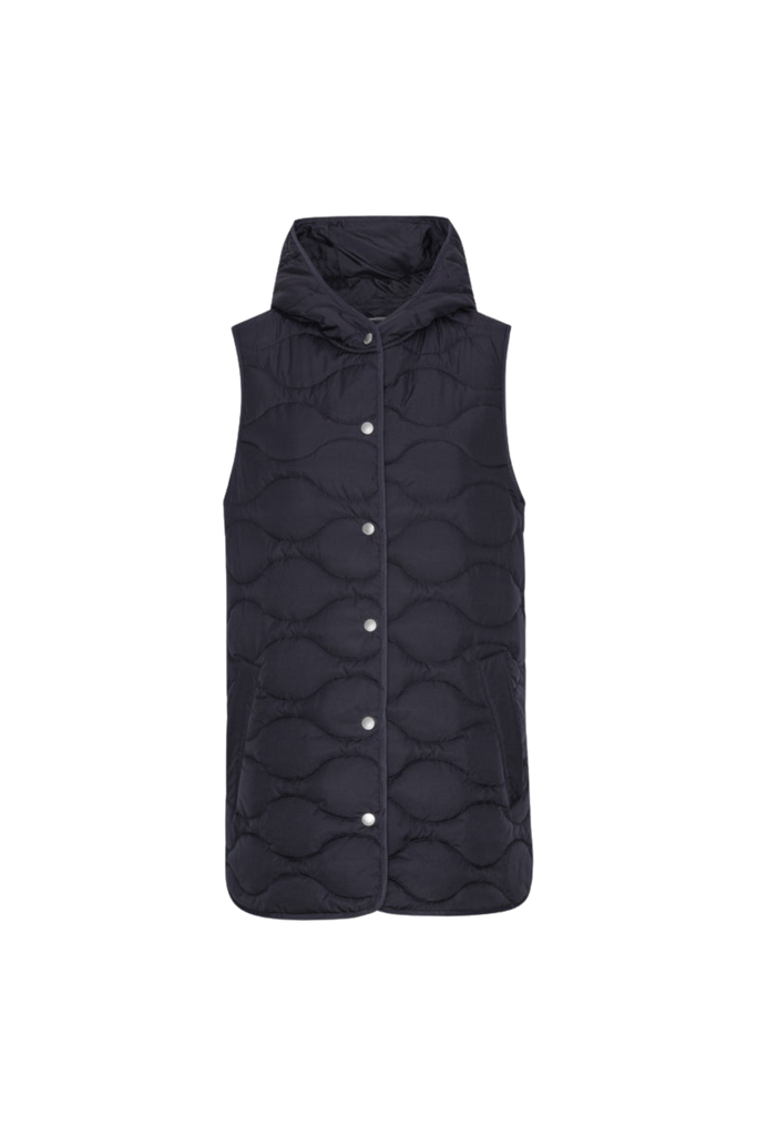 Ilse Jacobsen - Short Quilt Vest - Dark Indigo