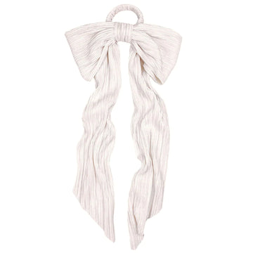 Chelsea King - Plissé Bow - Ivory