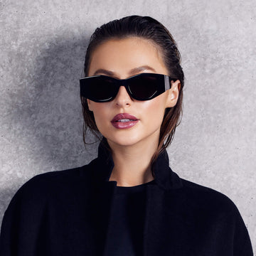 VALLEY Eyewear - Valiant Sunglasses - Gloss Black Black Lens