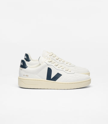 Veja - V-90 OT Leather Sneaker - Extra White Nautico