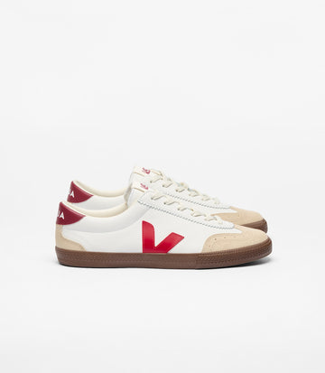 Veja - Volley Leather Sneaker - White Pekin Bark