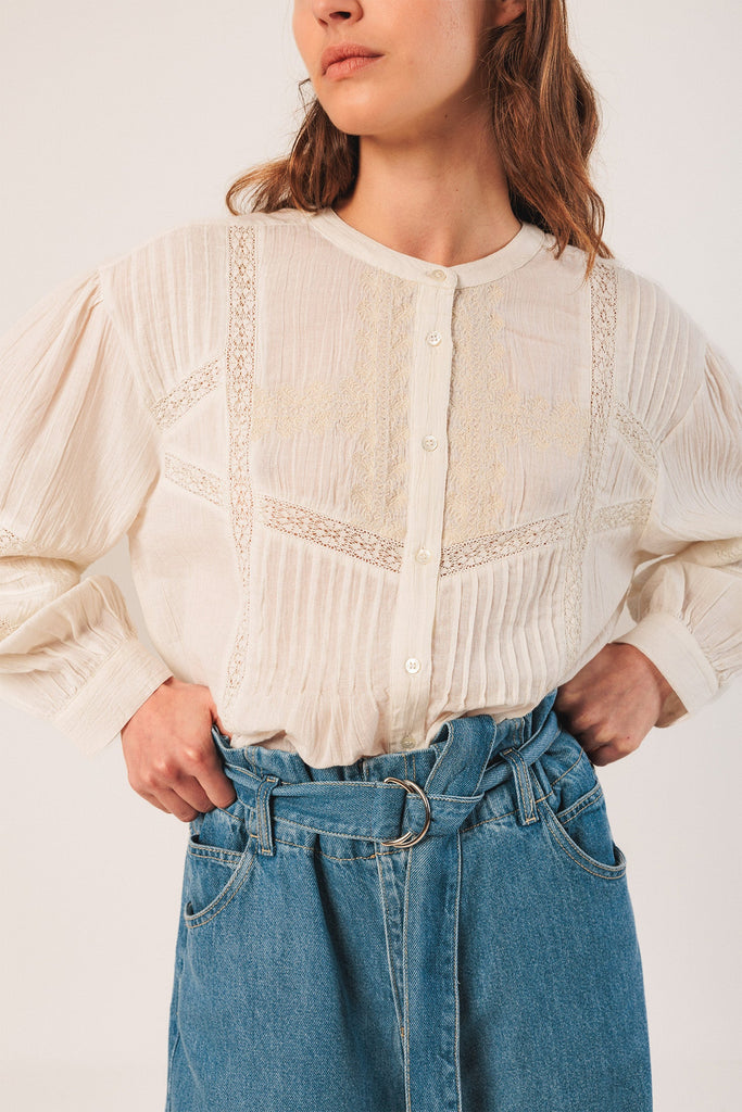 INDI&COLD - Embroidered Shirt -