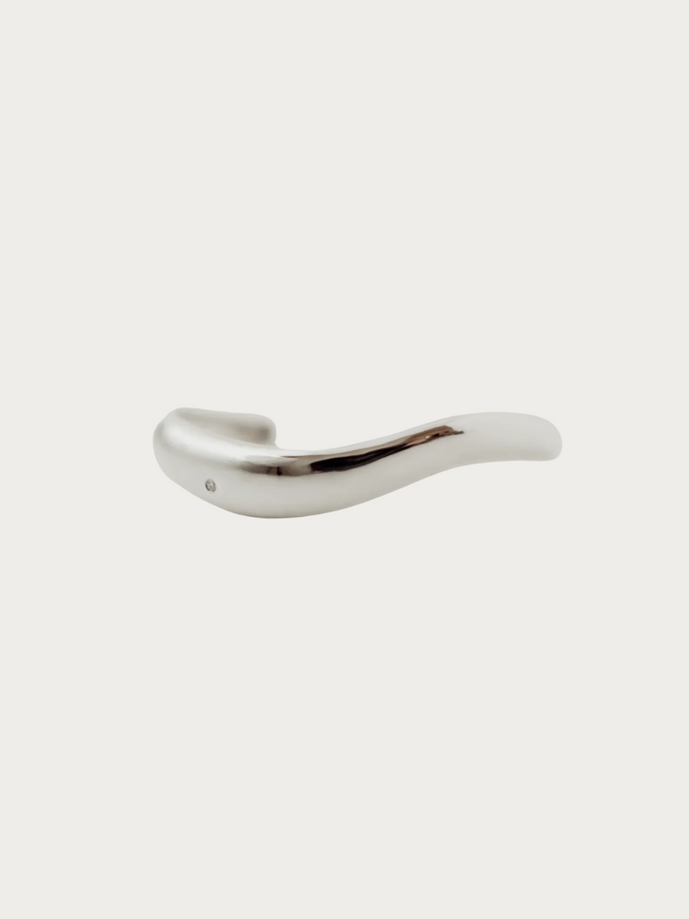 Vimeria - Diamond Thin Ortune Cuff – Silver -