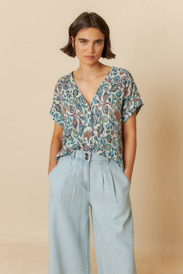 INDI&COLD - Organic Cotton Blouse - Multicolour