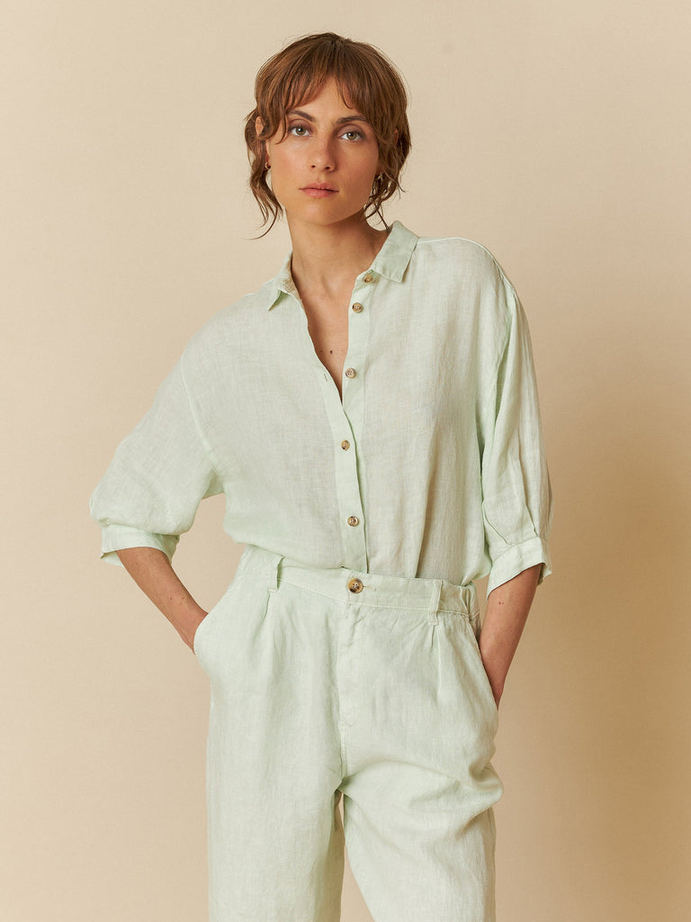 INDI&COLD - Linen 3/4 Blouse -